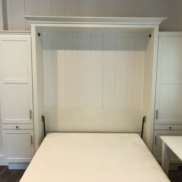 Nashville Murphy Beds Custom Built Queen Size Murphy Bed with Side Cabinets