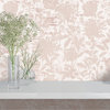 Garden Floral Dusted Pink Peel and Stick Wallpaper, Dusted Pink