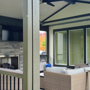 Leawood Kansas Covered Porch and Deck Design