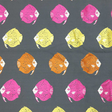 Dori Fish Cut Velvet Fabric Upholstery Fabric, Confetti