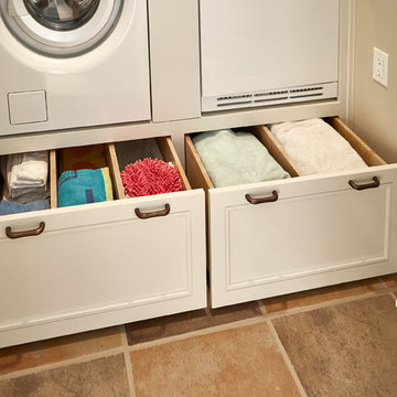 Compact Southwest Laundry Room in Dallas Area