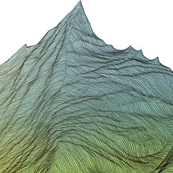 Mountain Lines Fine Paintings - Paintings
