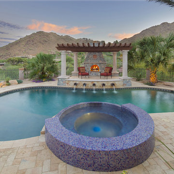 Exquisite Large, Lush Entertaining Backyard Redesigned in Paradise Valley