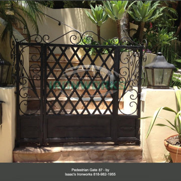 Custom Iron Pedestrian Gate Design, Fabrication and Installation since 1989