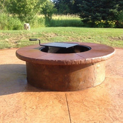 Concrete Patio and Fire Feature - Hugo, MN - Fire Pits