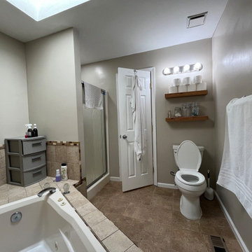 Master Bathroom Flooring Transformation in Virginia Beach