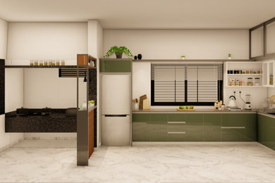 Kitchen Interior at Peringolam, Kunnamangalam
