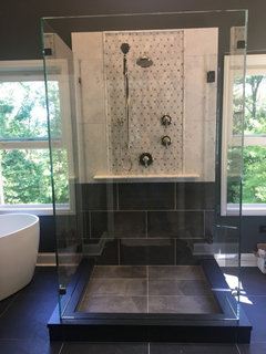 Shower Niche vs Shower Shelf — What's Really Best?  Comparing Shower Niche  + Shower Shelf — Zephyr + Stone