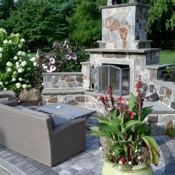 Chester Springs Pool Patio Fireplace
