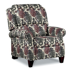 Carleton High Leg Recliner by La-Z-Boy shown in Berry Crush - Products