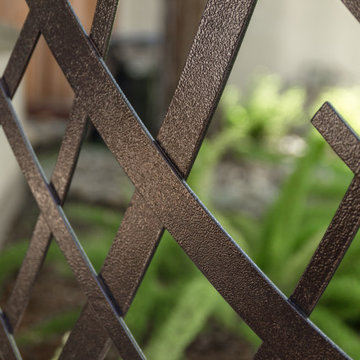 Small Courtyard Gate Modern in Fair Oaks
