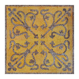 Geometric Mosaic Art Tile, Lila Ii, 31"x31"