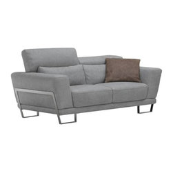 Janet Leather Loveseat - Loveseats