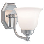 Norwell Lighting - Norwell Lighting 8318-CH-DO Trevi - One Light Wall Sconce - The Trevi series of sconces presents a detailed ocTrevi One Light Wall Choose Your Option *UL Approved: YES Energy Star Qualified: n/a ADA Certified: n/a  *Number of Lights: Lamp: 1-*Wattage:75w Edison bulb(s) *Bulb Included:No *Bulb Type:Edison *Finish Type:Brush Nickel