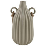 Elk Home - Elk Home H0017-9140 Harding - 11.81 Inch Medium Vase - The Harding Vase has a deeply ridged surface and cHarding 11.81 Inch M Cream/Natural *UL Approved: YES Energy Star Qualified: n/a ADA Certified: n/a  *Number of Lights:   *Bulb Included:No *Bulb Type:No *Finish Type:Cream
