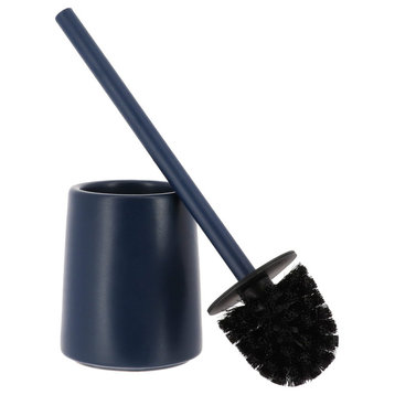 Bathroom Accessory Set, 4 Piece, Navy Blue, Toilet Bowl Brush Only