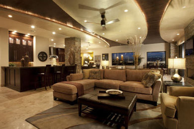 Inspiration for a timeless living room remodel in Orange County