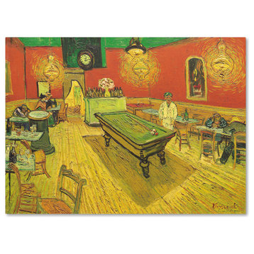 Vincent van Gogh 'Night Caf? with Pool Table' Canvas Art, 47 x 35