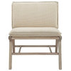 INK+IVY Melbourne Cane Accent Chair With Removable Cushion & Back, Tan/Natural
