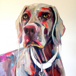 Tilda the Weimarener by Jac Clark - Paintings