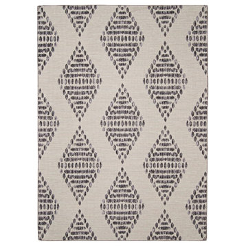 Linon Indoor Outdoor Machine Washable Ezili Accent 2'x3' Rug in Ivory