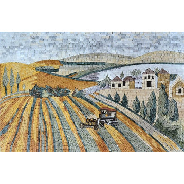 Mosaic Designs, Cultivating The Land, 31"x46"
