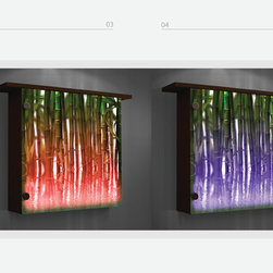Lighted wall decor- color changing lights - Artwork