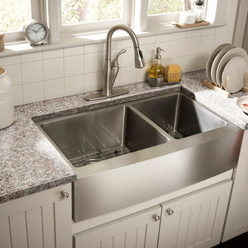 Schon 16 Ga. 32 7/8 x 20-3/4 60/40 Apron sink