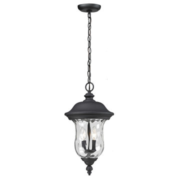 Z-Lite 533CHM-BK Armstrong Outdoor Chain Light in Black