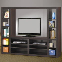 Contemporary Entertainment Wall Unit - $388.70 - Entertainment Centers And Tv Stands