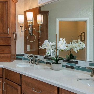 For the love of Turquoise Master bathroom remodel