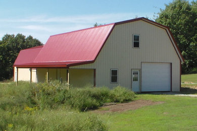 Barn - traditional detached barn idea in Chicago
