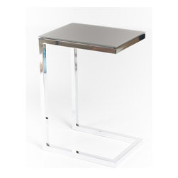 Safari Cee Chrome Side Table | Cappuccino Acid - Coffee Tables
