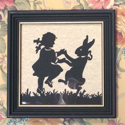 Bunny Dance Framed Silhouette - Holiday Decorations