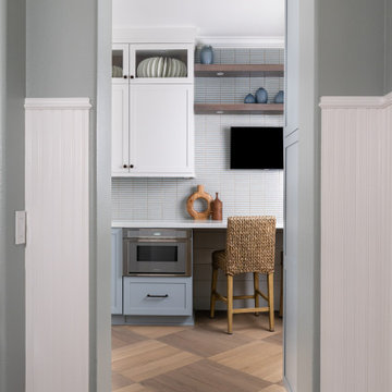 Modern Galley Kitchen and Fireplace Remodel in Ladera Ranch