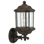 Sea Gull Lighting - Sea Gull Lighting 84032-746 Single-light Outdoor Wall Lantern - One Light Outdoor Wall Lantern in Oxford Bronze FiSingle-light Outdoor Oxford Bronze-Clear  *UL Approved: YES Energy Star Qualified: n/a ADA Certified: n/a  *Number of Lights: Lamp: 1-*Wattage:100w 1 medium 100w bulb(s) *Bulb Included:No *Bulb Type:1 medium 100w *Finish Type:Oxford Bronze