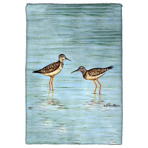 Betsy Drake Mockingbird Berries Kitchen Towel Contemporary Dish Towels By Zeckos
