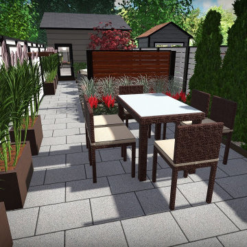 Dufferin Grove Modern Backyard