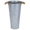 Rope Handle French Metal Planter, 27.5", 22"