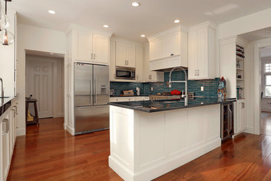 Transitional kitchen photo in Boston