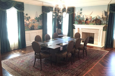 Inspiration for a timeless dining room remodel in New York