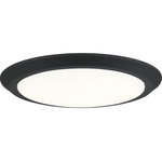 Quoizel - Quoizel Verge LED Flush Mount VRG1616EK - LED Flush Mount from Verge collection in Earth Black finish. Max Wattage 31.00 . No bulbs included. Available in four finishes and four sizes, the Verge flush mount is suited for a variety of room applications. In your choice of Earth Black, Brushed Nickel, White or Oil-Rubbed Bronze, it is featured in sizes of 7.5``, 12``, 16`` or 20``. The domed white acrylic shade is illuminated with integrated LED technology and the thick canopy adds depth to the simple structure. No UL Availability at this time.