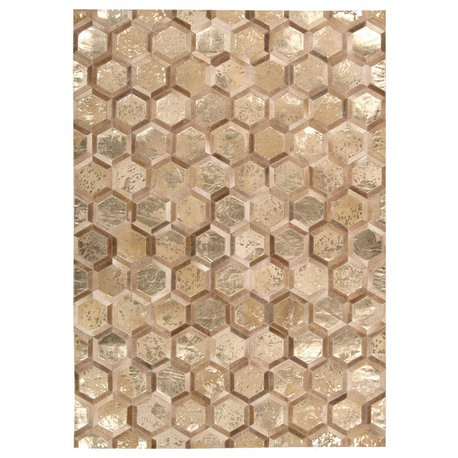 Nourison Michael Amini City Chic Ma100 Rug, Amber/Gold, 5'3"x7'5"