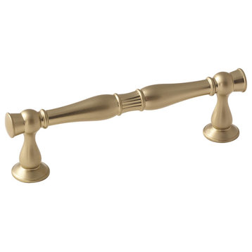 Crawford 3-3/4" Center-to-Center Golden Champagne Cabinet Pull