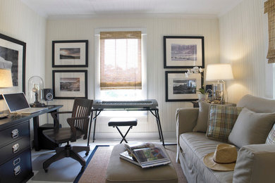 Example of an eclectic home office design in Wilmington