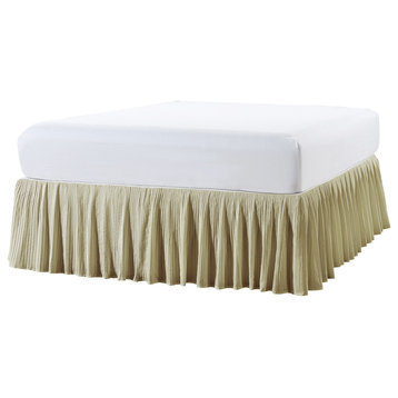 18" Pleated Bed Skirt, Incense, King