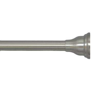 ARISTA Decorative Tension Rod, Chrome, Satin Nickel