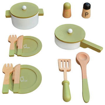 Wooden Cookware play kitchen accessories