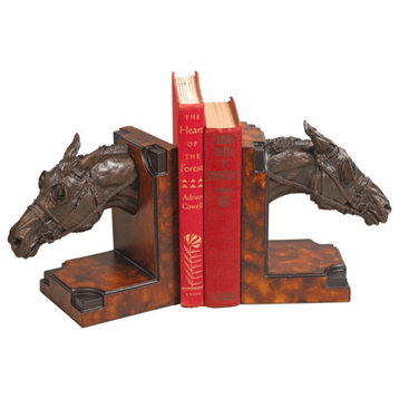 Thoroughbred Racehorse Bookends