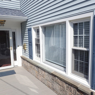 Azek Front Deck & Entry w/ Trademark Railing